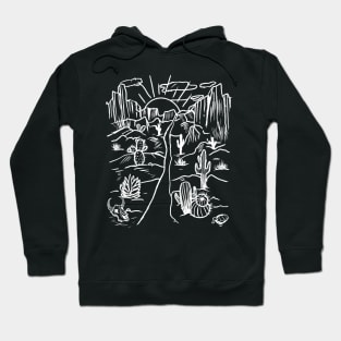 Desert Landscape & Fauna, Pathway to Freedom Hoodie